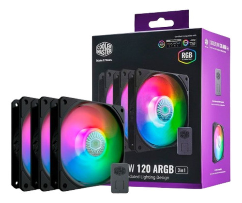 Fan Cooler Cooler Master Sickleflow 120 Argb 3 En 1