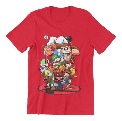 Polera Unisex Mario Bros Super Diddy Kong Algodon Estampado