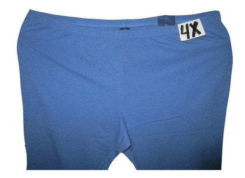 Capri Bermuda Azul Spandex Talla 4x (46/48) Basic Edition