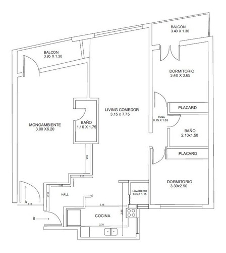 Imagen 3 de 3 de Venta Departamento 4 Ambientes Sobre La Avenida Cabildo Barrio Belgrano