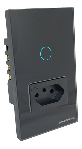 Interruptor Smart Wi-fi Com Tomada 1 Botão Compatível Alexa