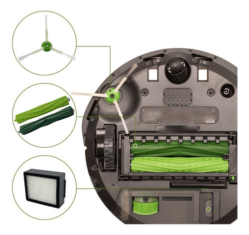 Para Irobot Roomba E5 E6 E7 I3 I3+i4 I6 I6+ I7 I7+ I8 Vacío