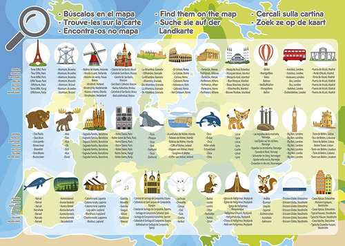 Imagen 4 de 7 de Puzzle 150 Piezas Mapa Europa Rompecabezas Didactico Educa ®