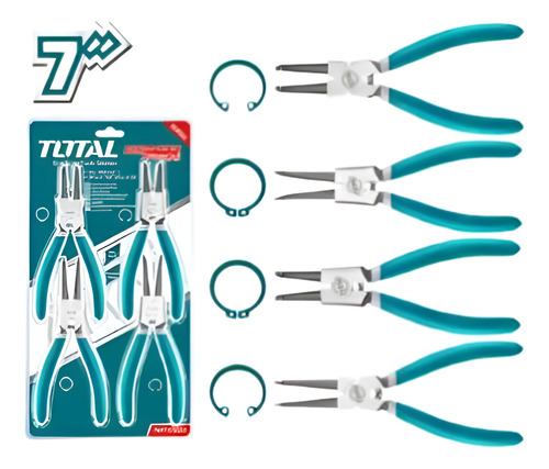 Alicates De Anillo De Seguridad Total Tht114041 4pzas