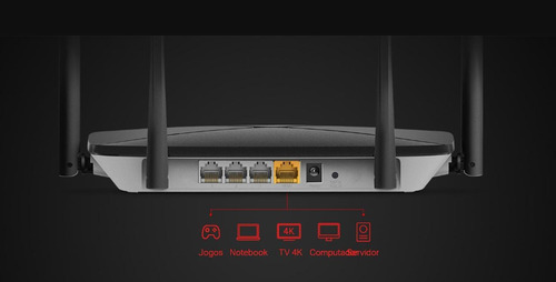 Imagem 4 de 4 de Roteador Gigabit Dual Band Ac1200 Ac12g Mercusys Pc Gamer