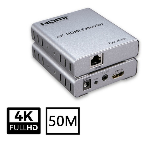 Extensores Hdmi Por Utp Hasta 50 Mts Extender Full Hd 4k