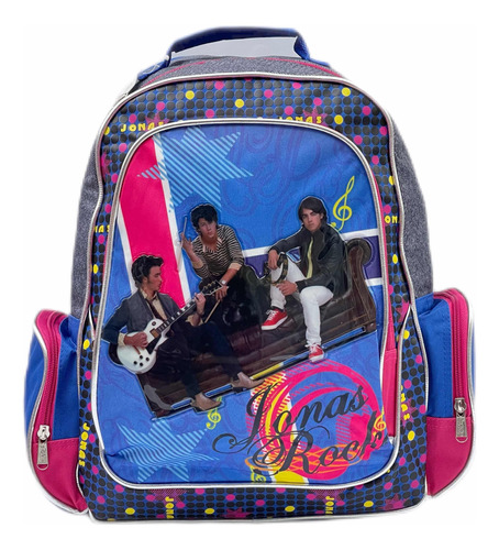 Mochila Escolar Jonas Brothers Compartimento Frontal Dolay