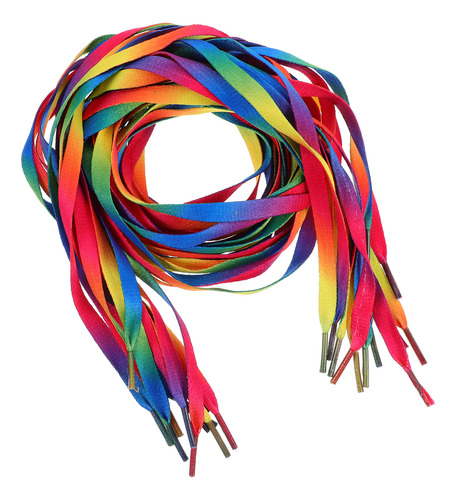 Cordones Elásticos Rainbow Shoestring, 6 Pares