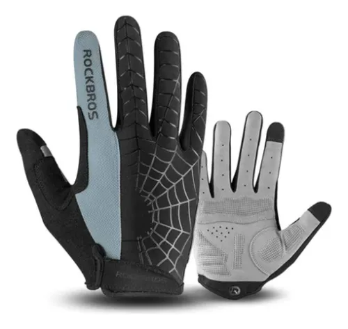 Guantes Ciclismo Largos Negro Y Gris Rockbros