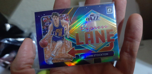 2020-21 Panini Don Optic Express Lane Prizm John Stockton (Usado)