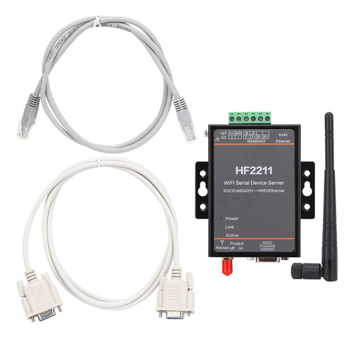 Servidor Serie Hf2211 Rs232/485/422 A Wifi Ethernet Dtu