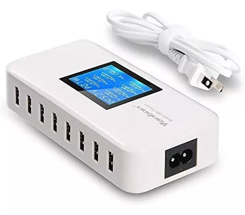 Cargador Usb Múltiple, Cargador De Escritorio De 60 W / 12 A