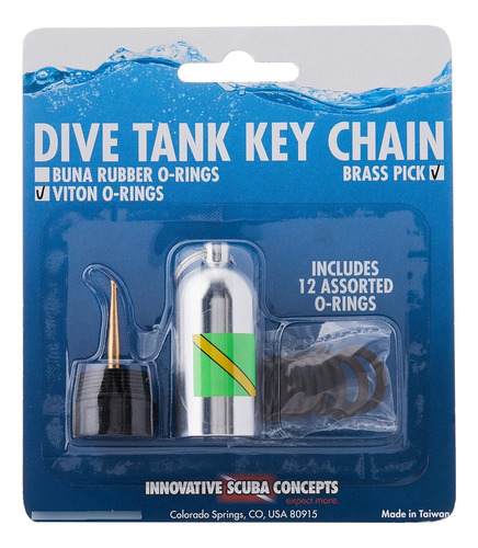 Innovative Scuba Concepts Buceo Tanque O-ring Dive Kit Llave