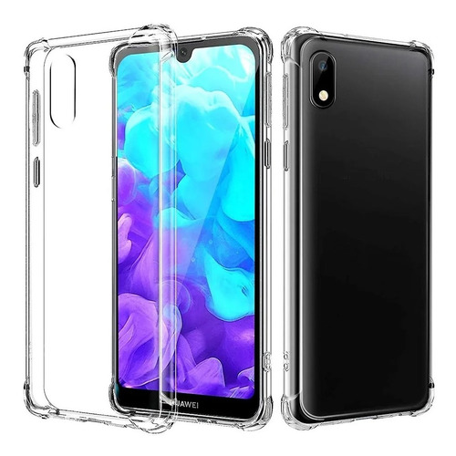 Protector Funda Rígida Transparente Y 2en1 Huawei Y5 2019 