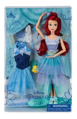 Ariel Bailarina Ballet + Ropa Accesorios Muñeca 29cm Disney