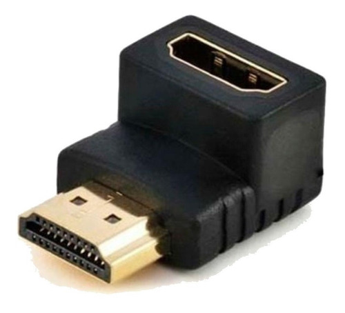 Adaptador Hdmi 90 Graus Em L Macho X Fêmea 1.4 P/ Tv Parede