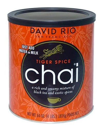 David Rio Te Chai Tigre Original Bote Lata Gourmet 1.816 Kg