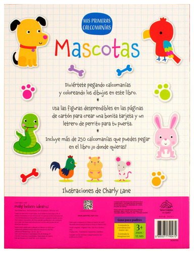 Mis primeras calcomanias: Mascotas.: Libro de actividades Mis primeras calcomanias: Mascotas, de Varios autores. Editorial Silver Dolphin (en español), tapa blanda en español, 2022