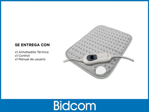 Imagen 7 de 9 de Almohadilla Térmica Eléctrica Gadnic 1000w 220v Lavable