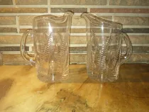 Comprar Par De Jarras De Cristal Tallado Impecables No Envío 