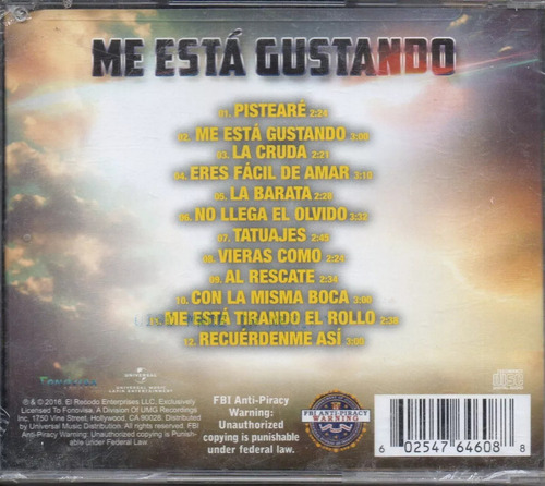 Banda Los Recoditos/ Me Está Gustando Cd 12t. Import Slnabri (Usado)