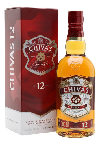 Whisky Chivas Regal 12 Años - 1 Litro, Con Caja