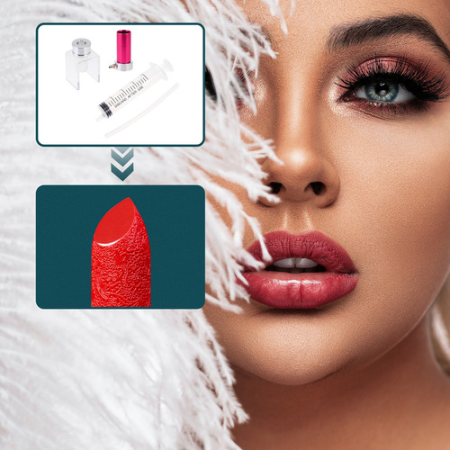 Molde Manual De Silicona Para Hacer Pintalabios Diy Lipstick