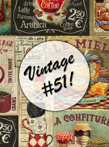 Vintage #51! Lámina Decoupage Autoadhesiva - No Servilletas