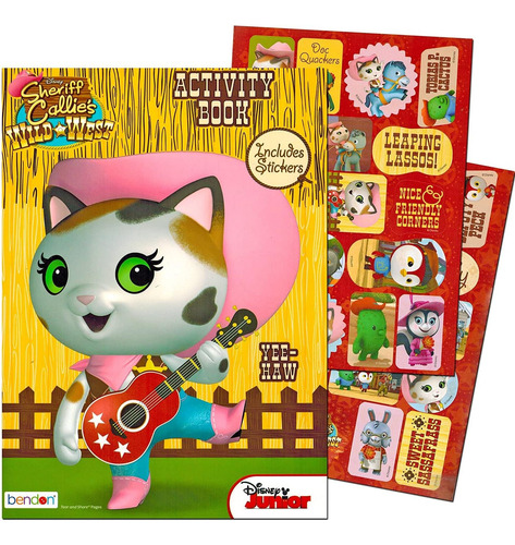 Sheriff De Disney Callie Coloring And Activity Book Con Pega