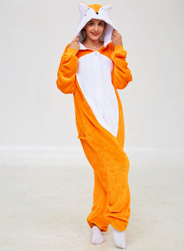 Pijama De Invierno Para Mujer Y Hombre, Con Dibujos Animados