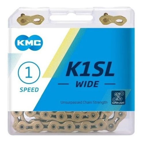 Cadena Kmc K1 Sl - Rec. Titanio Gold - Pista  - Lucas Bike