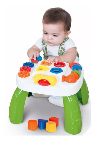 Mesa Didática Play Time Com Atividades Para Bebê Cotiplás