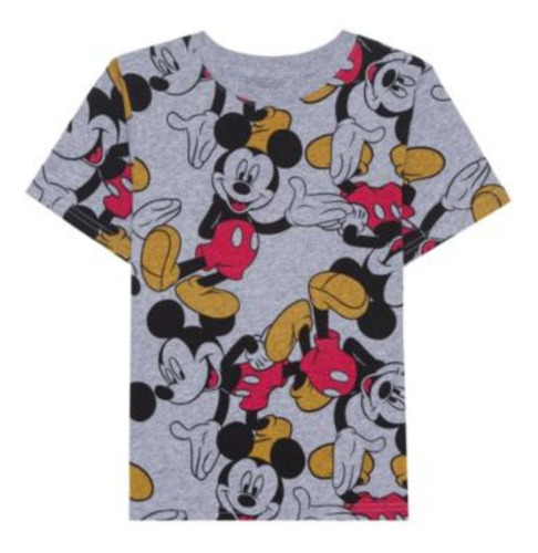 Polera Manga Corta Mickey De Disney Niño Importada Usa