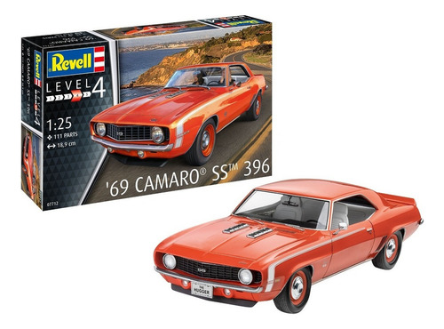 69 Camaro Ss 1/24 Kit De Montar Revell 07712