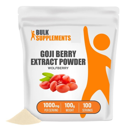 Bulk Supplements | Extracto Bayas Goji | 100g | 100 Porcione