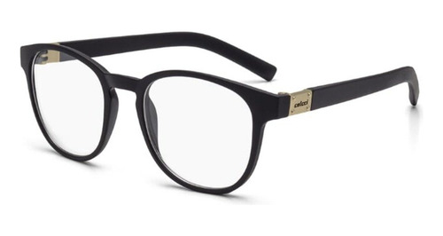 Armação Óculos Colcci Bowie C6094a1452 Feminino Retrô Cor Preto
