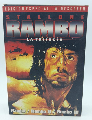 Dvd Rambo La Trilogía: 1; 2 Y 3 Stallone Original Trujillos (Usado)