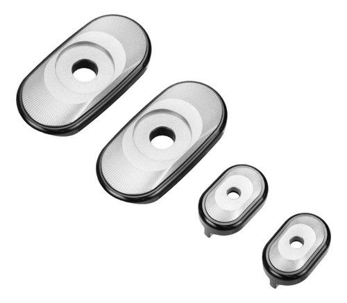 4 Placas De Ajuste De Cadena, Cubiertas Protectoras De Plata