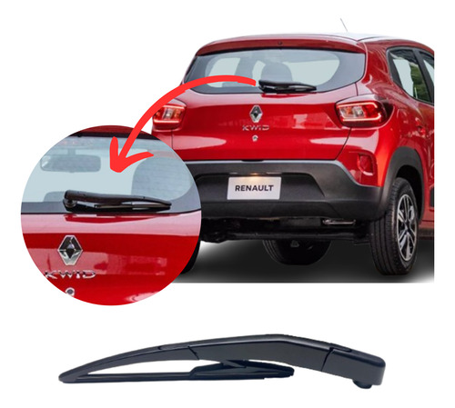 Braco Limpador Traseiro Com Palheta Renault Kwid 2017 2018