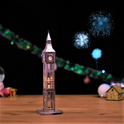 Metal Time Big Ben Reloj 3d Diy The Great Bell Funcional