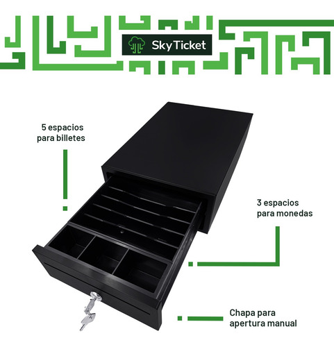 Kit Punto Venta Impresora 80mm Lector Qr Cajón 5 Bill Softw