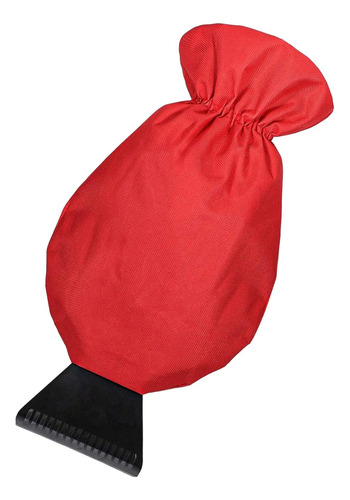 Prevenga Los Rasguños Auto Snow Ice Scraper Mitt Rojo