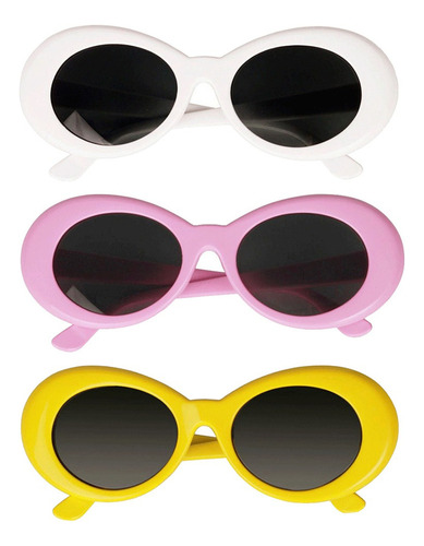 Yy 3x Gafas Kurt Cobain Gafas De Protección Oval Mod Gafas