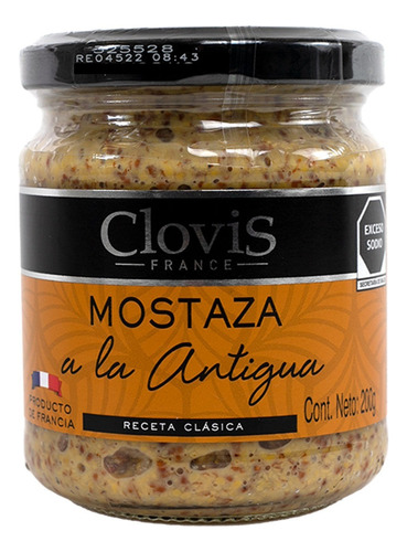 Mostaza A La Antigua Clovi 200g