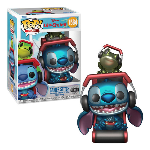 Funko Pop! Plus Disney Lilo Y Stitch - Gamer Stitch Metalico