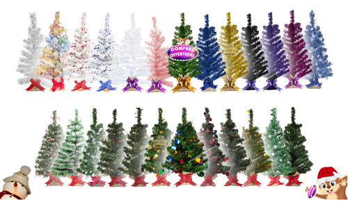 Arbolito Navidad 60 Cm Nevado Adornos Esferas Copos Colores