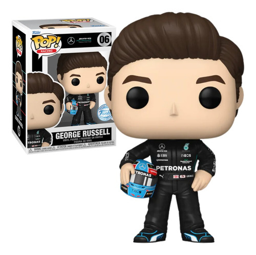 Funko Pop George Russell 06  F1 Mercedes Amg Petronas Racing