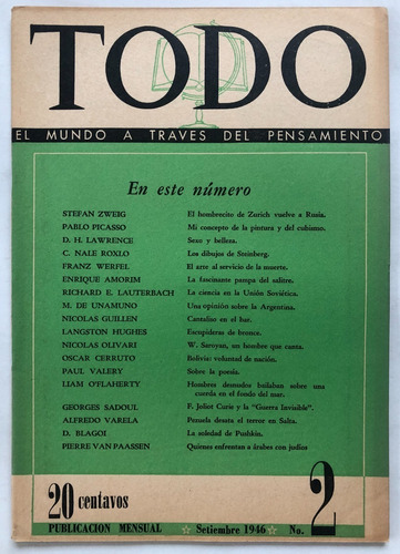 Todo N° 2 Picasso Steinberg Septiembre 1946