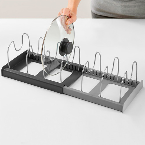 Soporte Organizador De Ollas Sartenes Y Tapas, Extensible