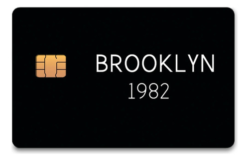 Adesivo Cartão De Crédito Brooklyn Black Old